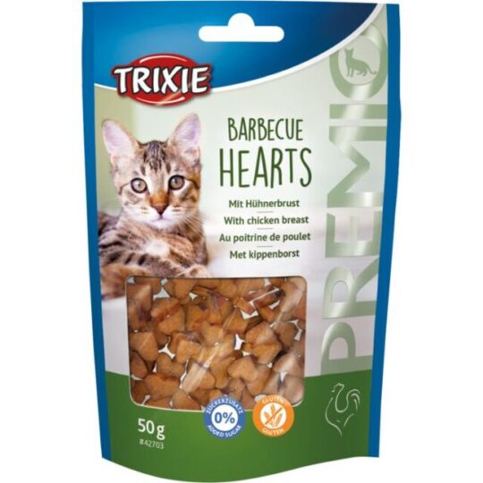 friandise barbecue hearts pour chat de chez trixie