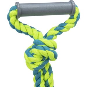 jeu en corde pour chien avec balle de tennis