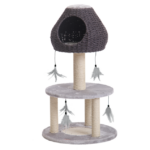 arbre a chat gris clair