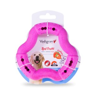 Jouet chien TPR anneau Red Frutti 12cm